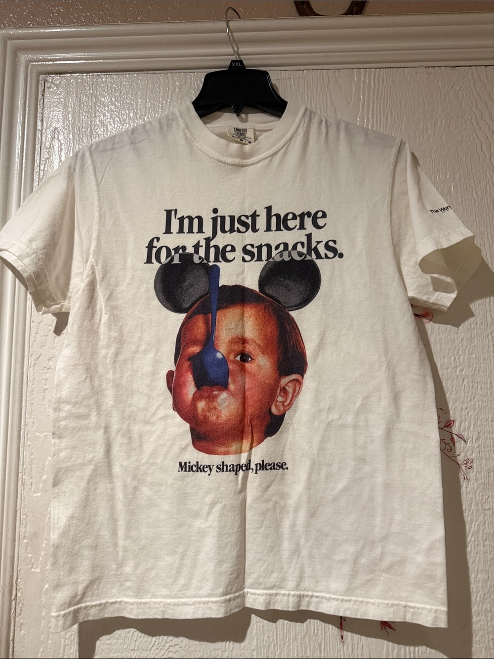 Comfort Colors White Graphic Tee with Multicolor Front Print
